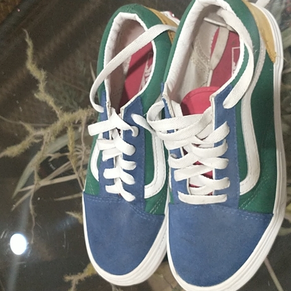 Vans Old Skool suede shoes kids size 3 - Picture 2 of 6